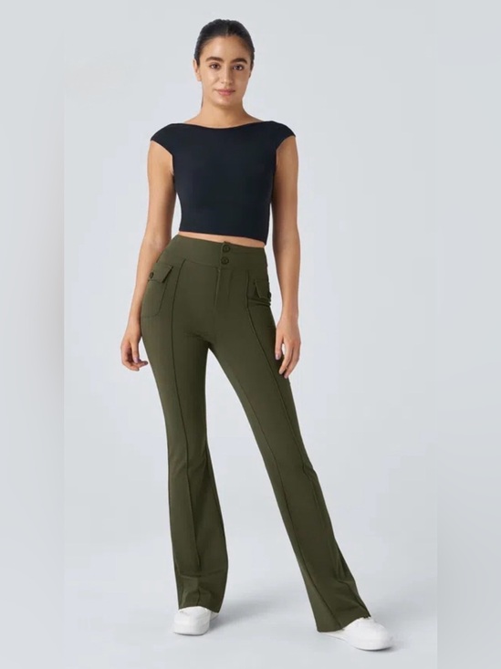 HALARA Pants - Halara High Waisted Side Flap Pocket Flare Casual
Cargo Pants